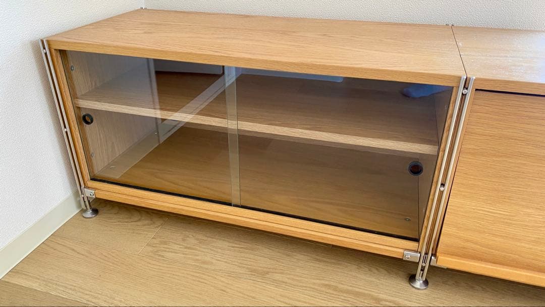 限定割引　無印良品　ステンレスユニットシェルフ　オーク　木製　セット売り