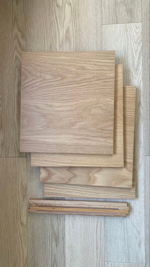 限定割引　無印良品　ステンレスユニットシェルフ　オーク　木製　セット売り