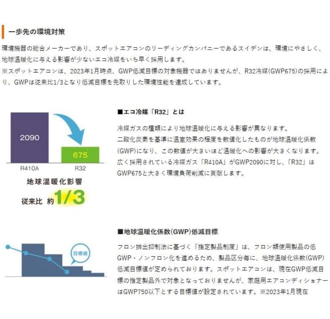 Suiden スポットエアコン SS-25EL-1T