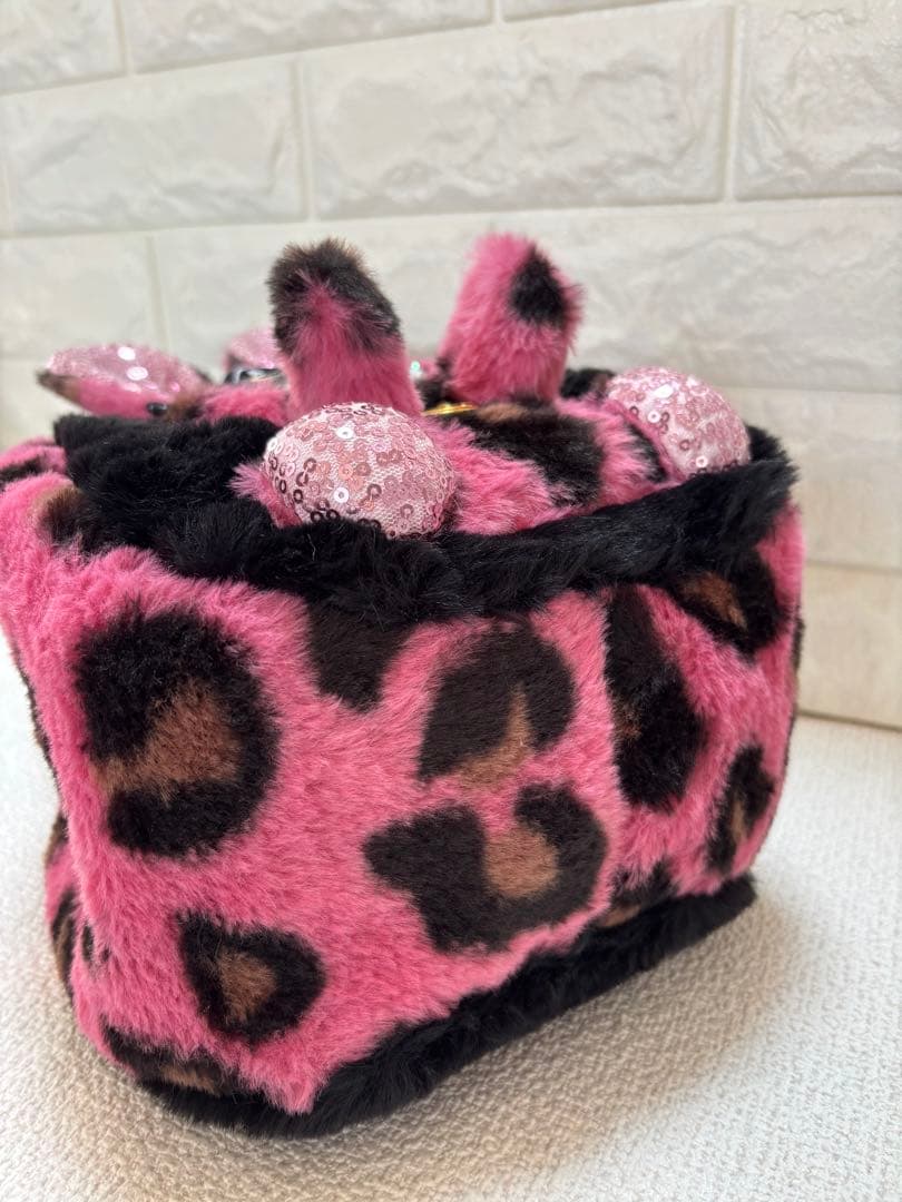 あ*き様 コヤンイサムチョン　ハンドメイド　ファーバッグ　ジョーズくん　ヒョウ柄