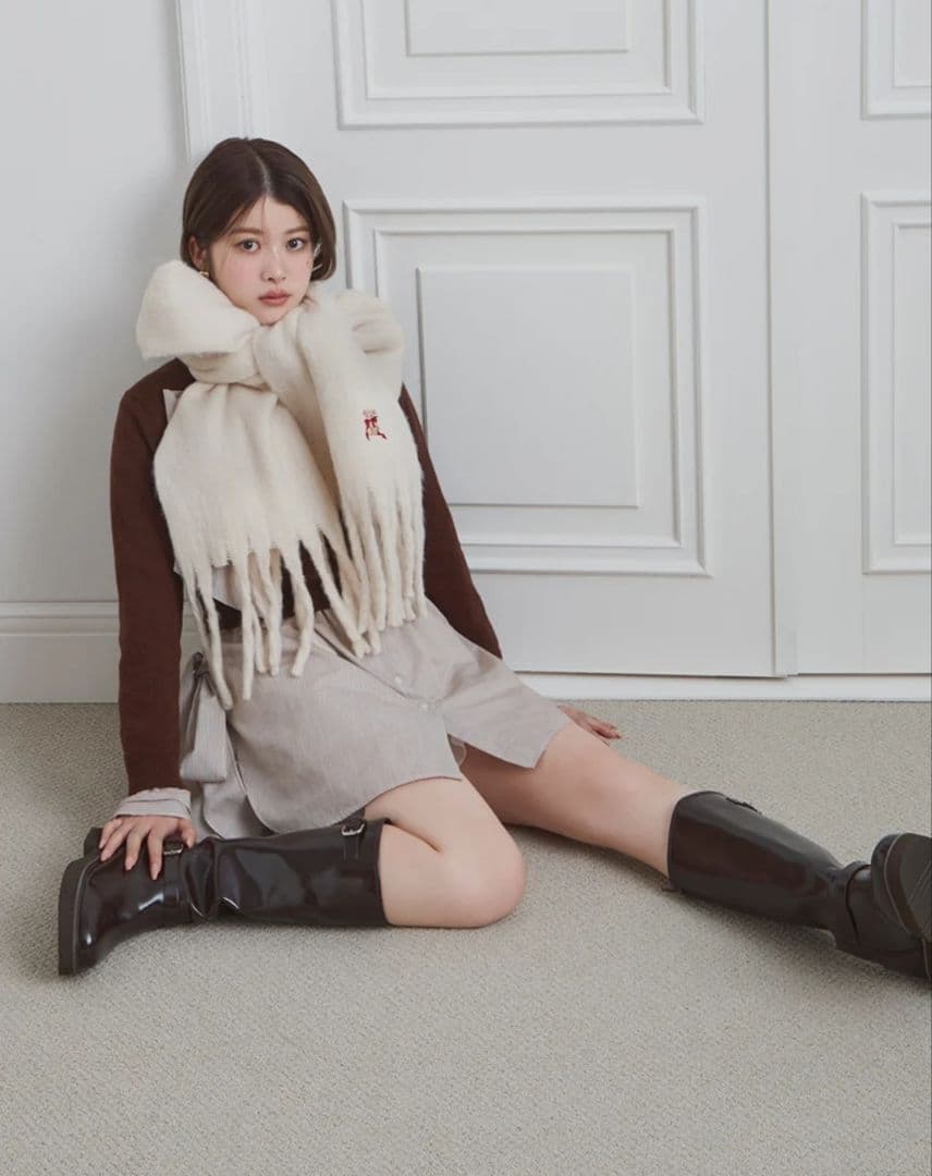 【新品 未使用】 SNIDEL スナイデル バリエライダースブーツ Lサイズ 茶