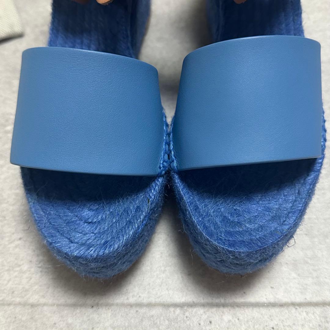 HERMES / ティヴォリ エスパドリーユ　ウェッジソール ケリー金具 38