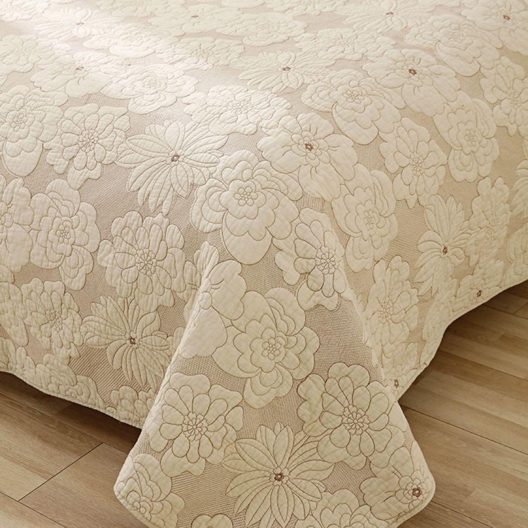 キルトベッドカバー3点セット綿マルチカバー キルティング 282