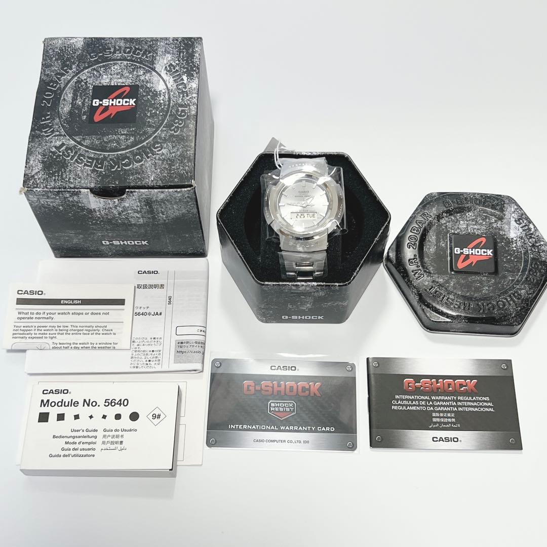 【新品・未使用】G-SHOCK AWM-500D-1A 電波ソーラー フルメタル