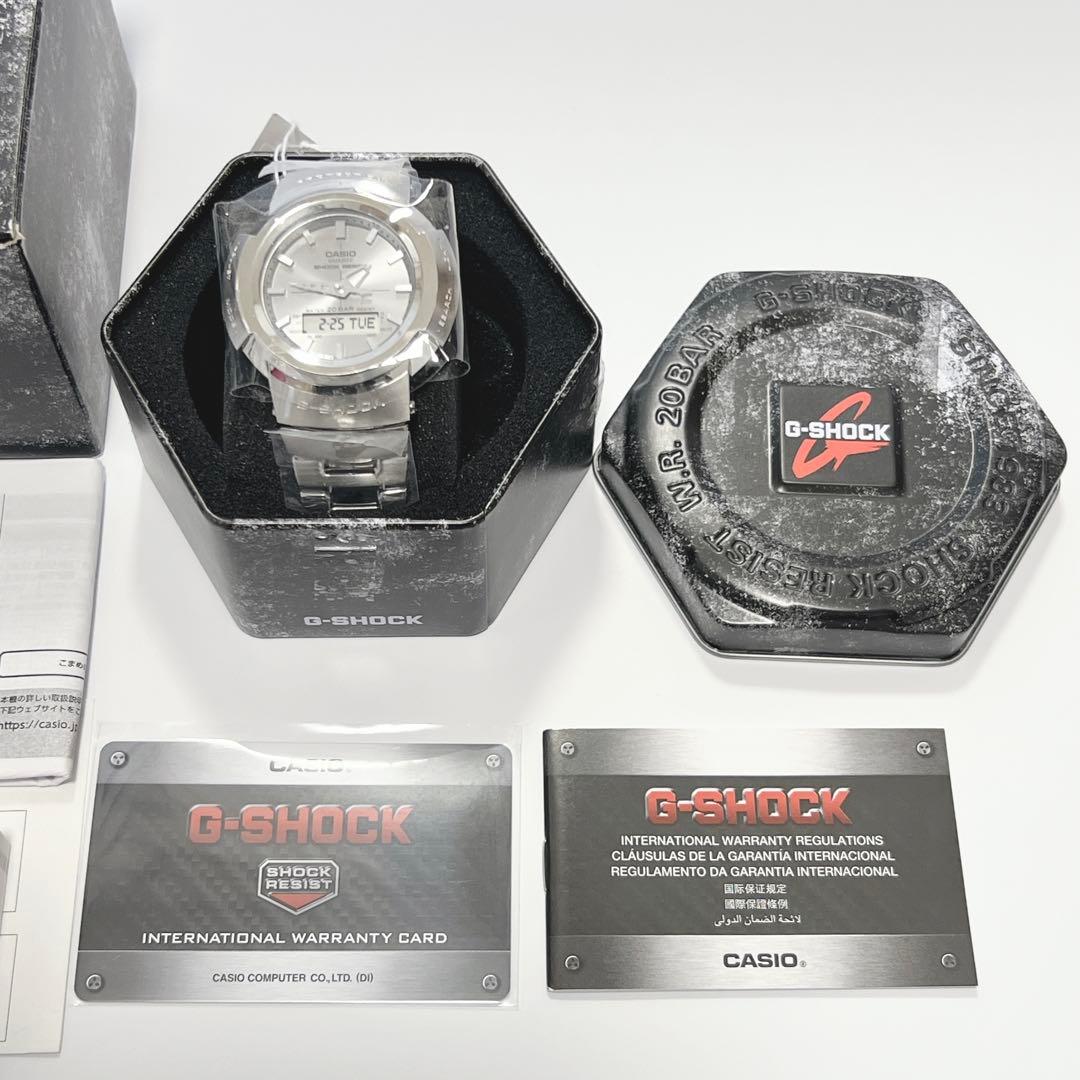 【新品・未使用】G-SHOCK AWM-500D-1A 電波ソーラー フルメタル