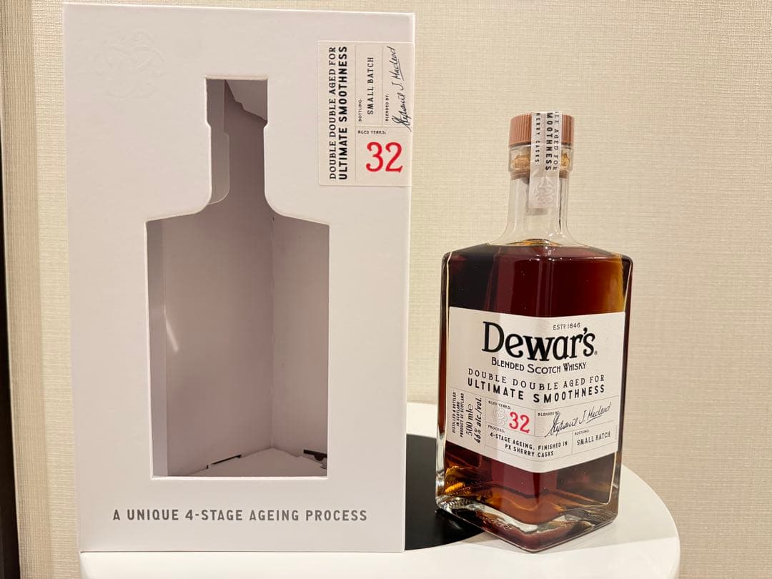 Dewars デュワーズ ダブル 32年 スコッチ 500ml 46度新品未開封