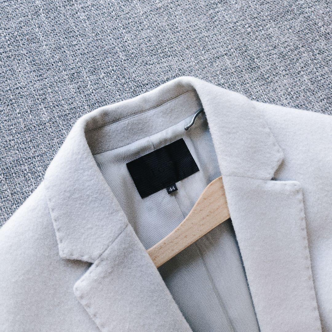 ICB　近年モデル　秋冬　ウール100%　チェスターコート　44　ライトグレー