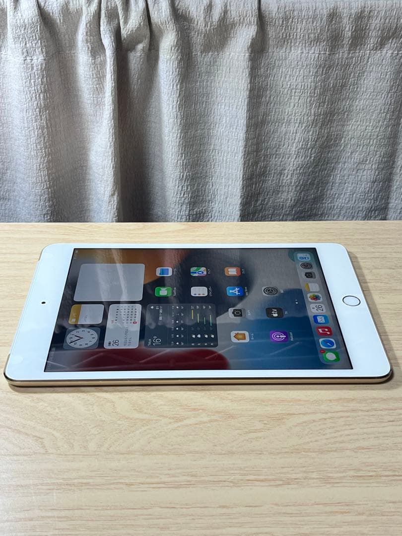♫美品iPad mini 4 128GB Wi-Fi+Cellular ゴールド