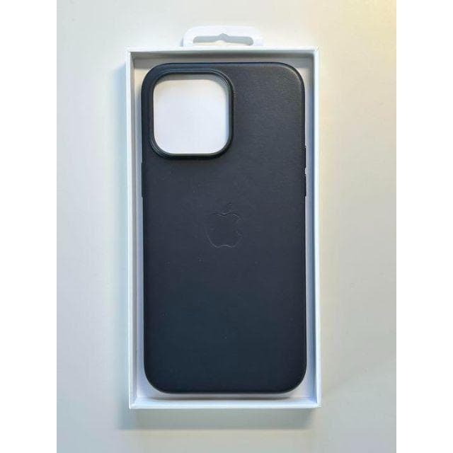 【新品】純正 iPhone 14 Pro Max レザーケース・ミッドナイト①