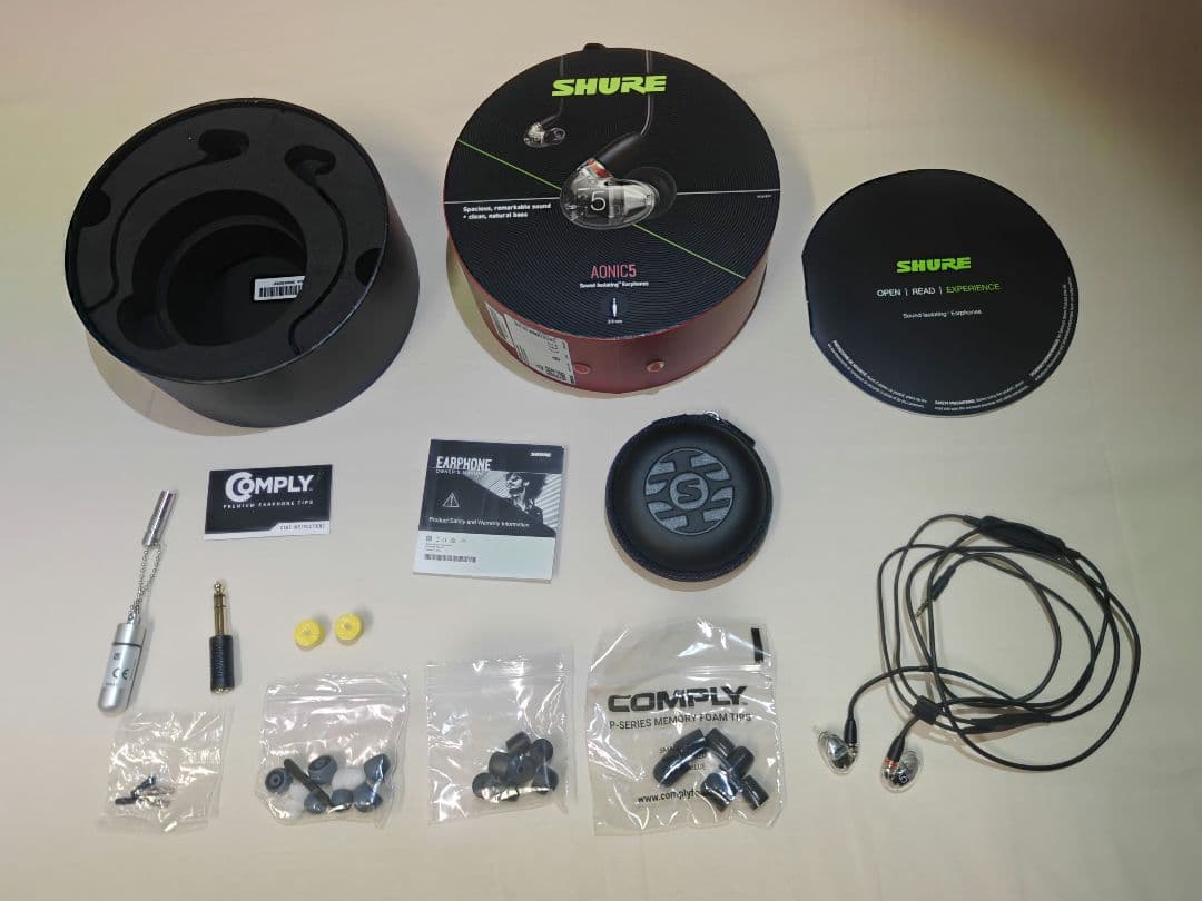 SHURE AONIC 5 SE53BACL+UNI-Aクリア マイクリモコン付