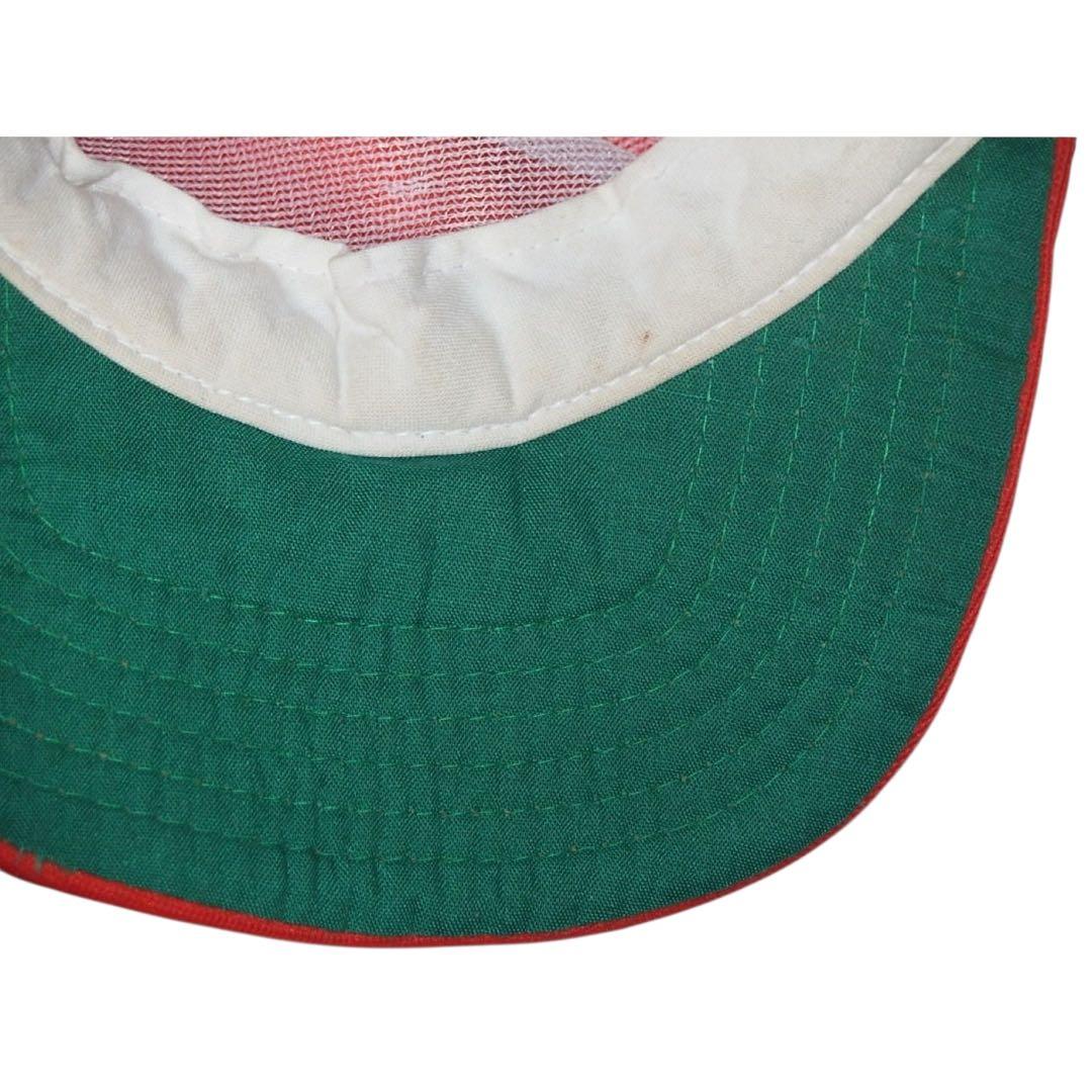 ▪️70s NEW ERA ビンテージ トラッカーキャップ オレンジ 白 緑 黒