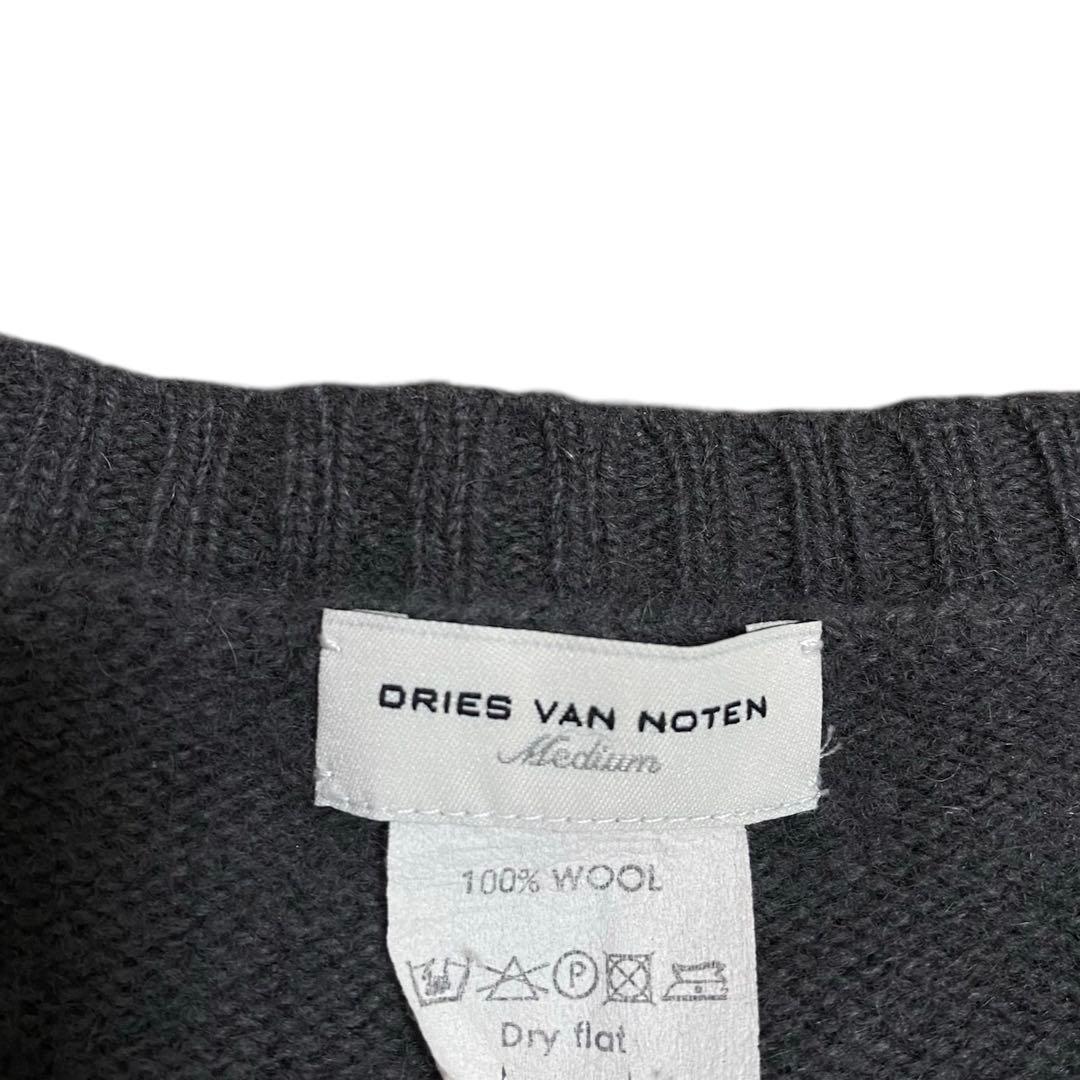 DRIES VAN NOTEN 無地 ウール ニット チャコールグレー ドリス