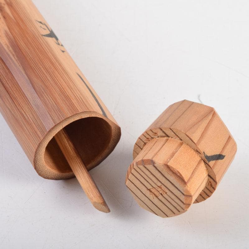 茶道具　高野宗陵作　茶杓　銘彩鳳　前大徳　藤井誠堂書付　共筒共箱　V　9021