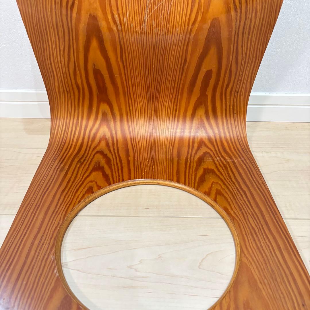 天童木工　曲げ椅子　曲げ座椅子　3脚セット