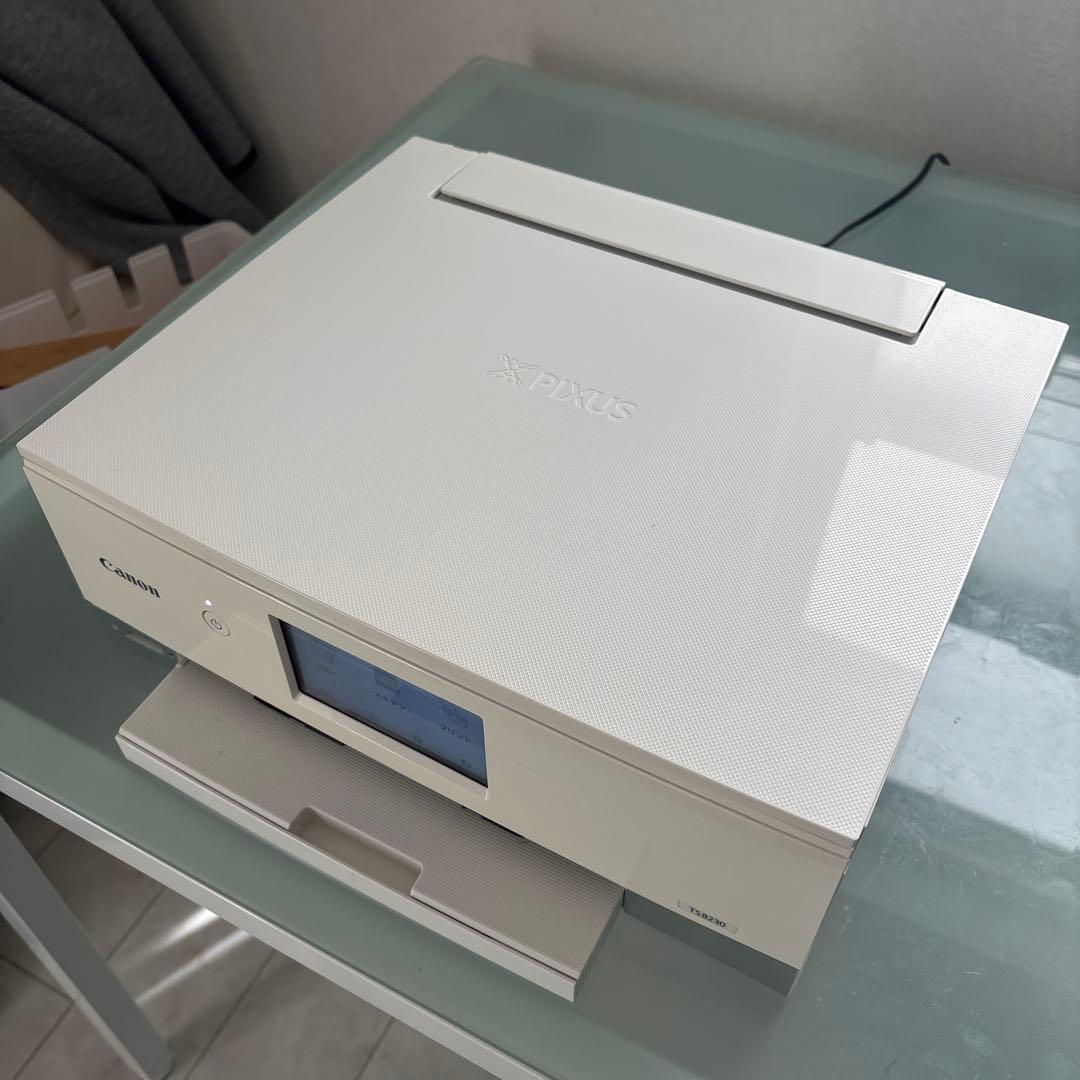 美品 インク満タンCanon PIXUS TS8230 ホワイト