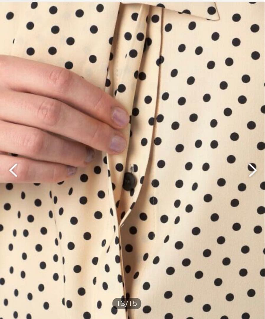 TOMORROWLAND Ballsey ドットプリント ボウタイブラウス 新品