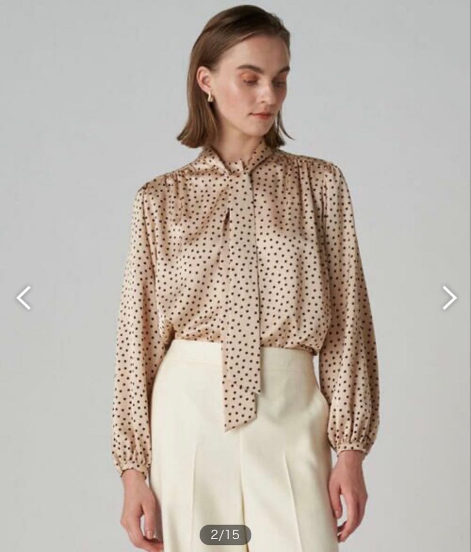 TOMORROWLAND Ballsey ドットプリント ボウタイブラウス 新品