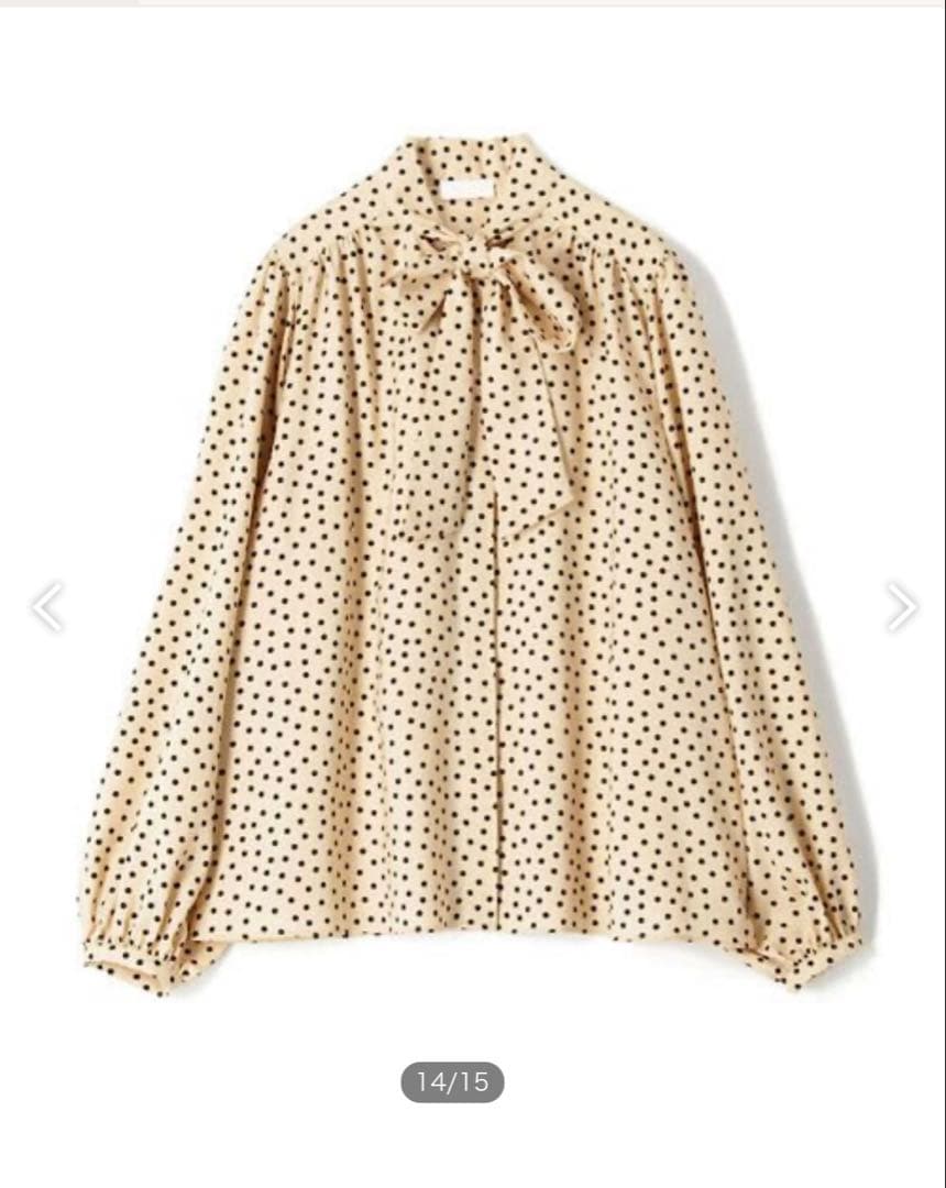 TOMORROWLAND Ballsey ドットプリント ボウタイブラウス 新品