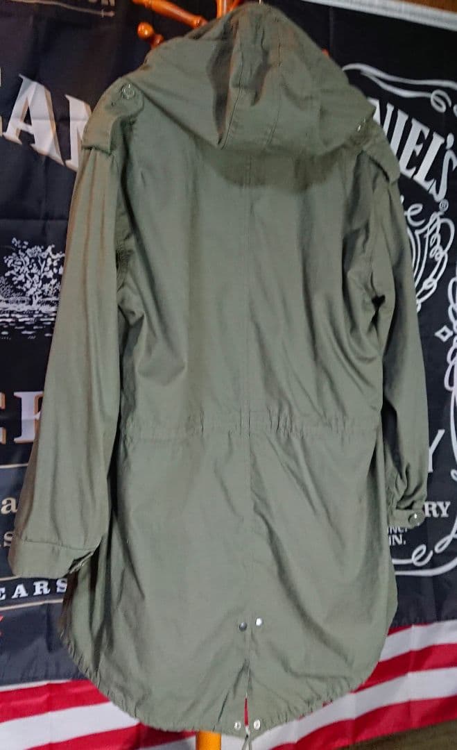 HOUSTON M-51 パーカ モッズコート オリーブ XXXS used