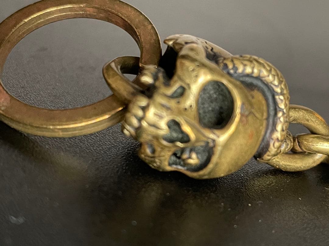 ブラックサイン アージェントグリーム スカル キーホルダー