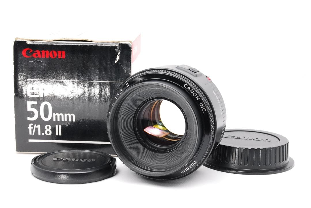 Canon EF 50mm F1.8 Ⅱ ♥️単焦点レンズ♥️神レンズ♥️外箱付