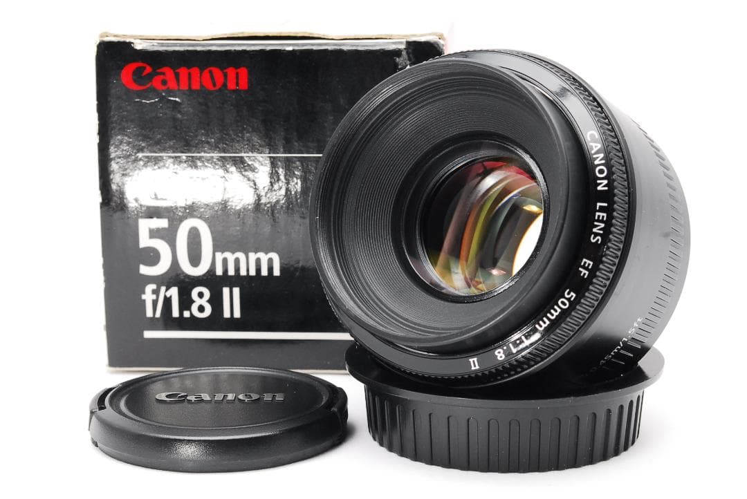 Canon EF 50mm F1.8 Ⅱ ♥️単焦点レンズ♥️神レンズ♥️外箱付