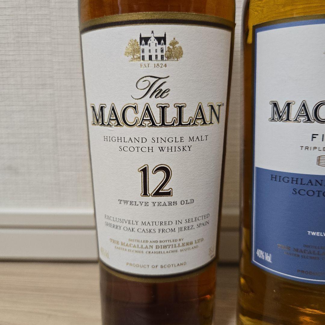 マッカラン12年　シェリーオークカスク　 旧ボトル　ハーフ　ファインオーク