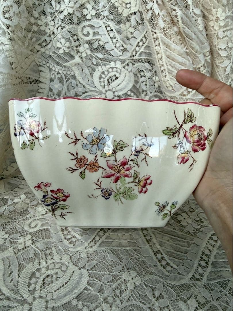 【く11】15 フランス　アンティーク　ロンシャン　　Longchamp 皿