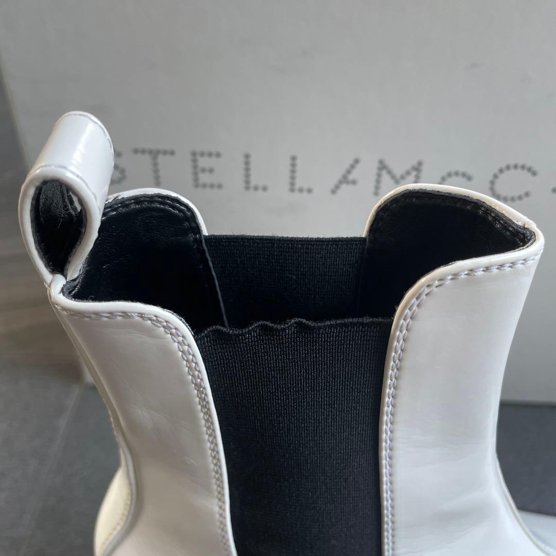 STELLA McCARTNEY サイドゴアブーツ ホワイト38 エミリー⭐︎最終