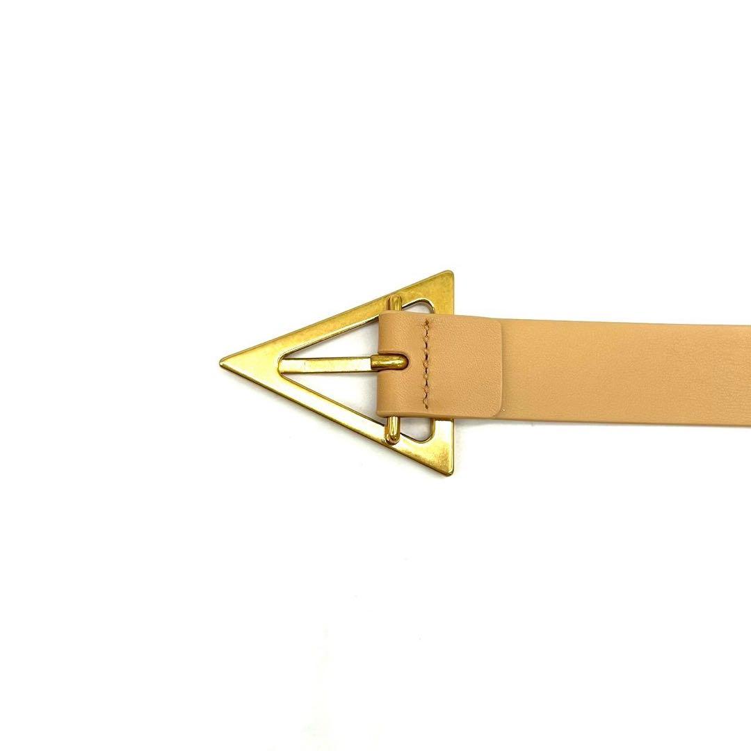 未使用級 Bottega Veneta トライアングル ロゴ ベルト