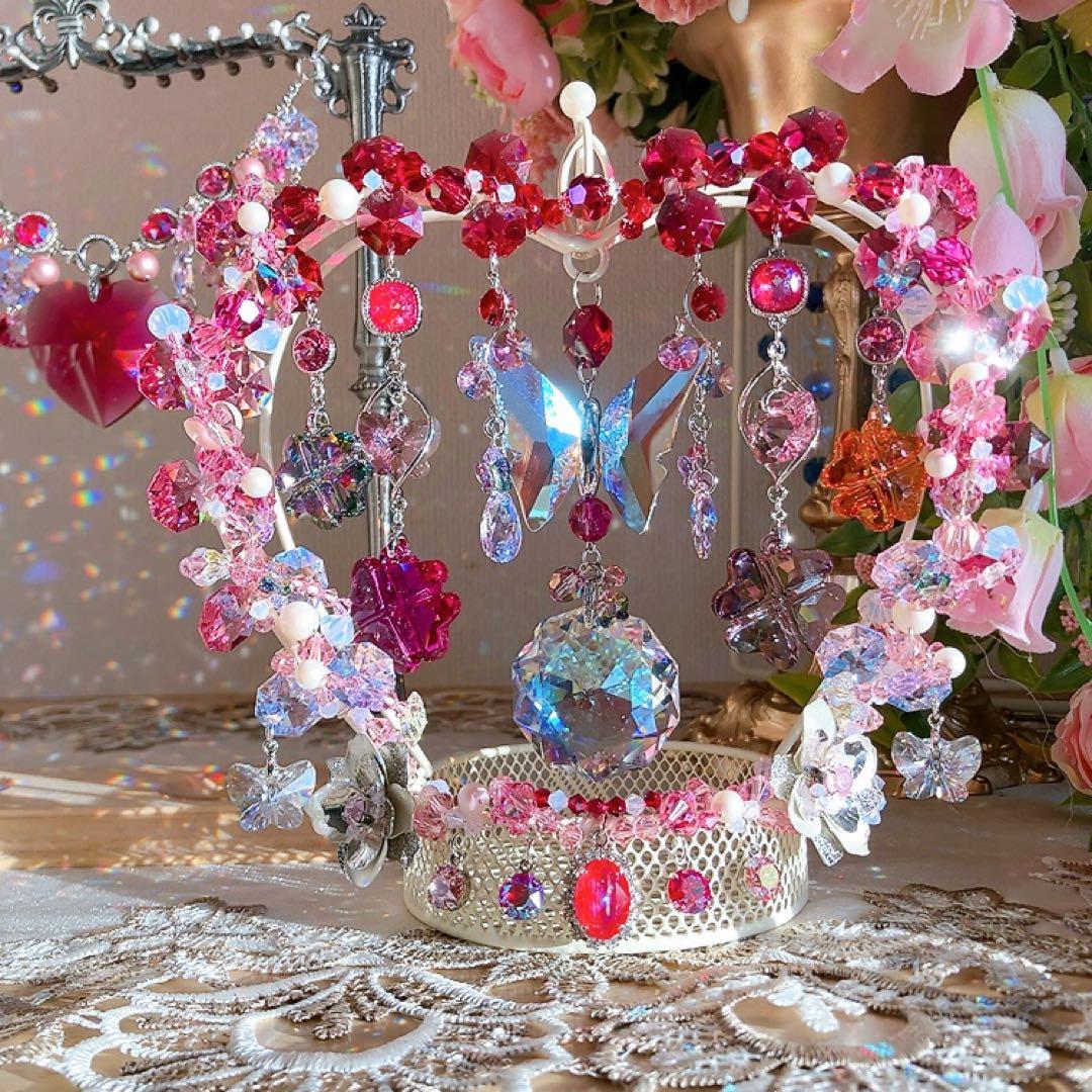 ☆かおmama☆様♡*.スワロフスキー♡スタンドサンキャッチャー♡3点&チャーム