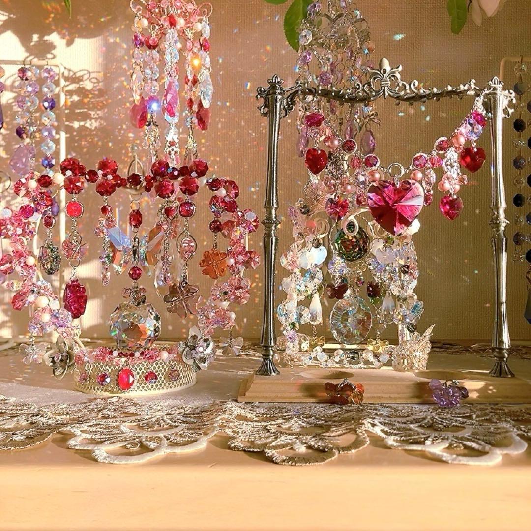 ☆かおmama☆様♡*.スワロフスキー♡スタンドサンキャッチャー♡3点&チャーム