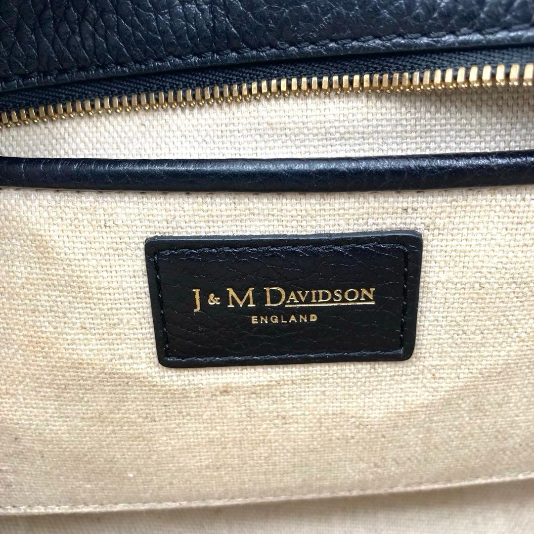 美品✨J&M DAVIDSON カメラバッグ レザー ショルダー シボ革 黒