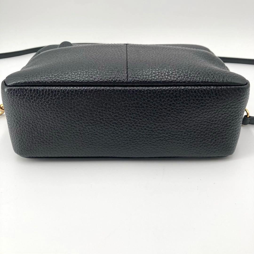 美品✨J&M DAVIDSON カメラバッグ レザー ショルダー シボ革 黒