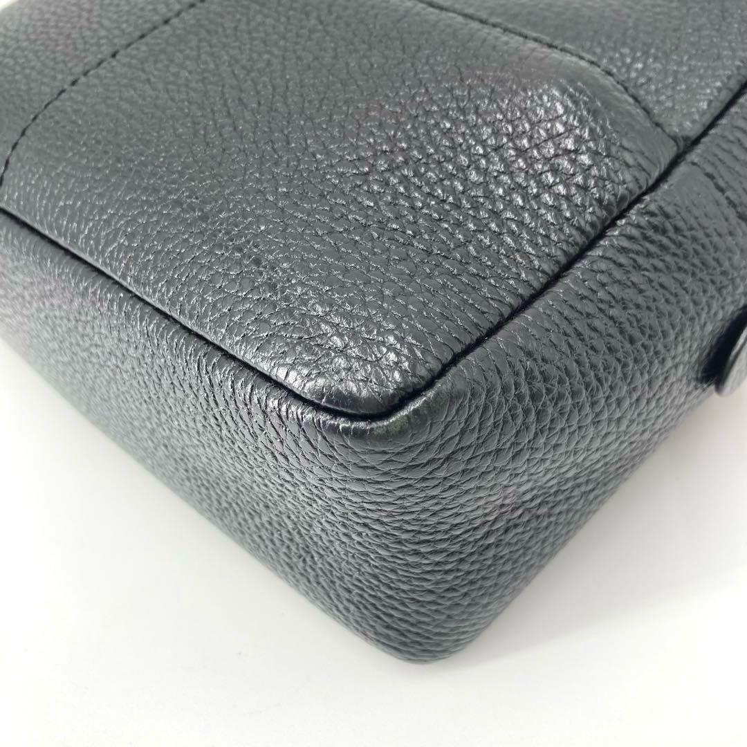 美品✨J&M DAVIDSON カメラバッグ レザー ショルダー シボ革 黒