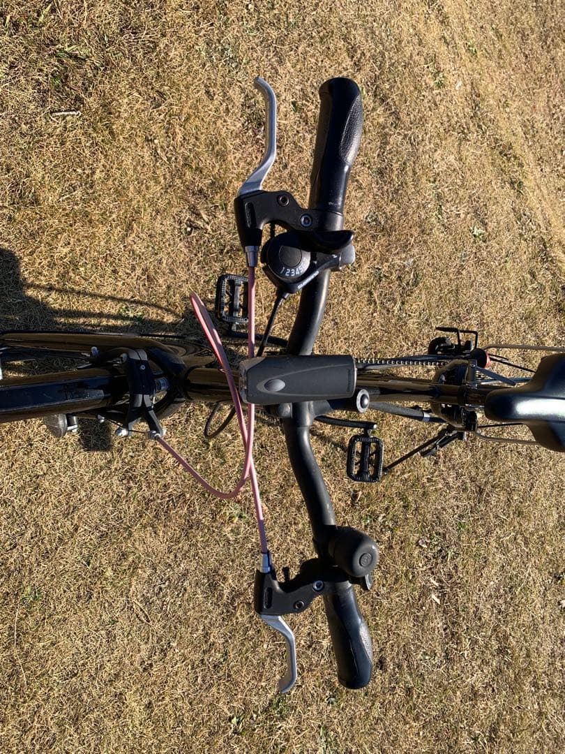 BRIDGESTONE シュライン黒 24インチ 自転車　カゴ付き