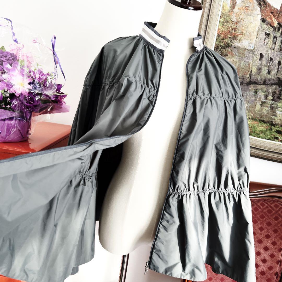 極美品　ファビアナフィリッピ ケープ　ナイロン　ポンチョ　カシュクール　フリル