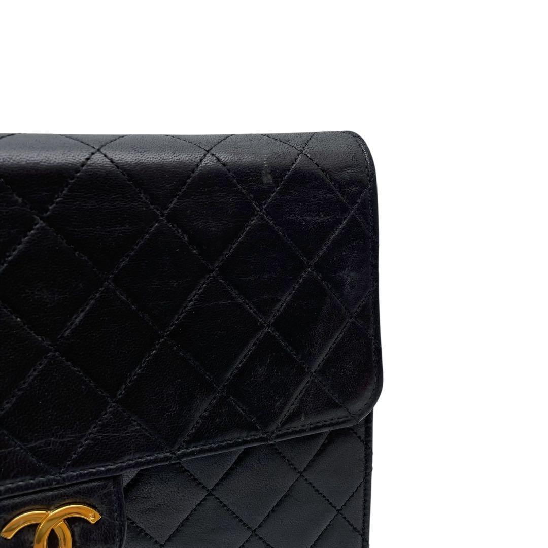 シャネル マトラッセ チェーン ショルダー バッグ ココマーク ラムスキン