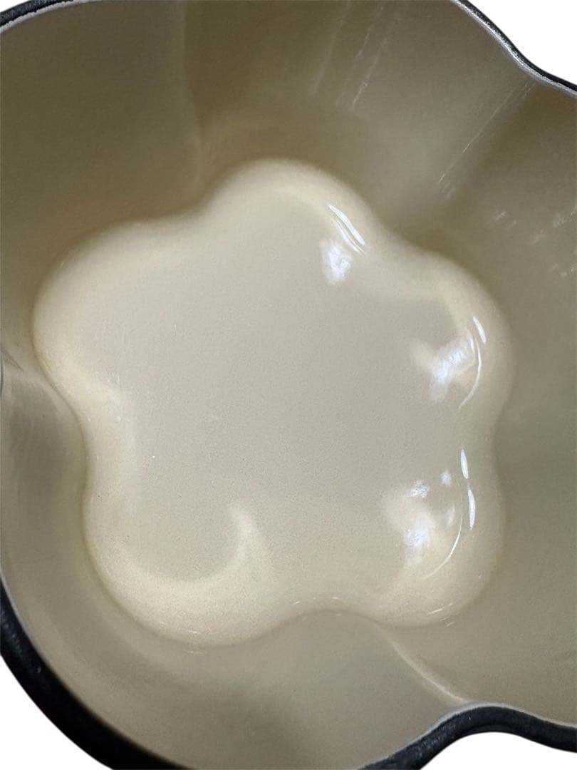 良品 Le Creuset ル・クルーゼ フラワーココット オレンジ20c