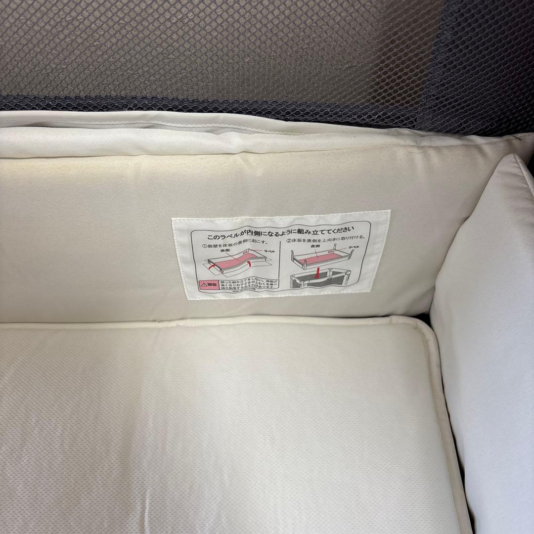 【Aprica】ベビーベッド ココネル　エアープラス　グレー