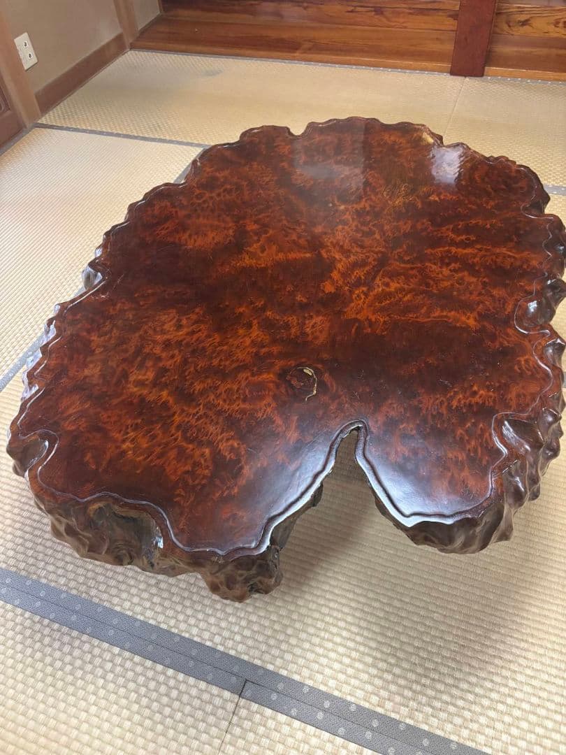 青★司さま専用　屋久杉油瘤テーブル