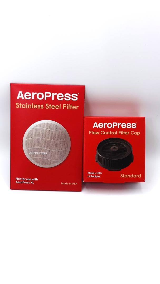 Aeropress ステンレスフィルター5個＆フィルターキャップ2個セット