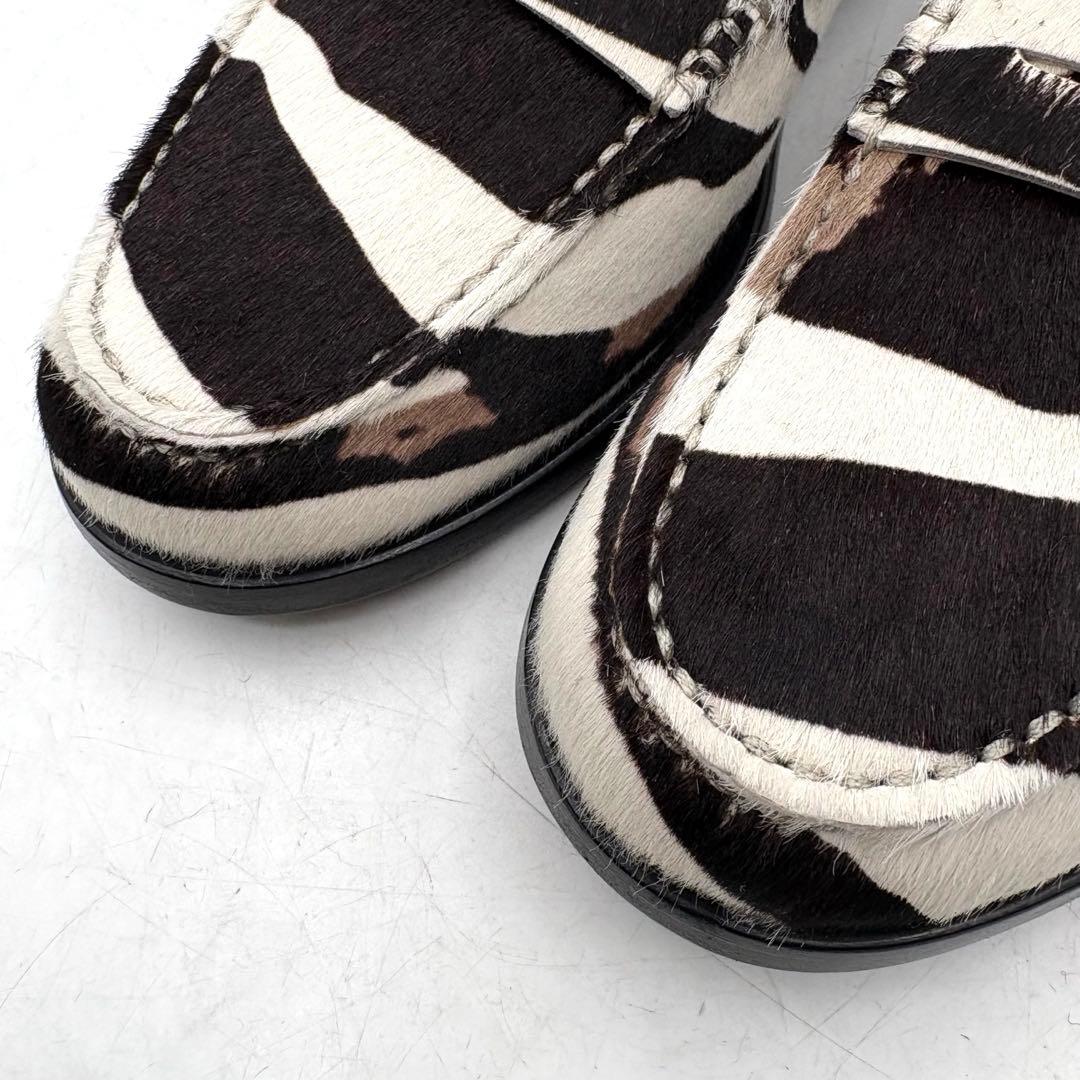 付属品あり✨ トッズ ローファー ゼブラ柄 ハラコ 【35】 レディース