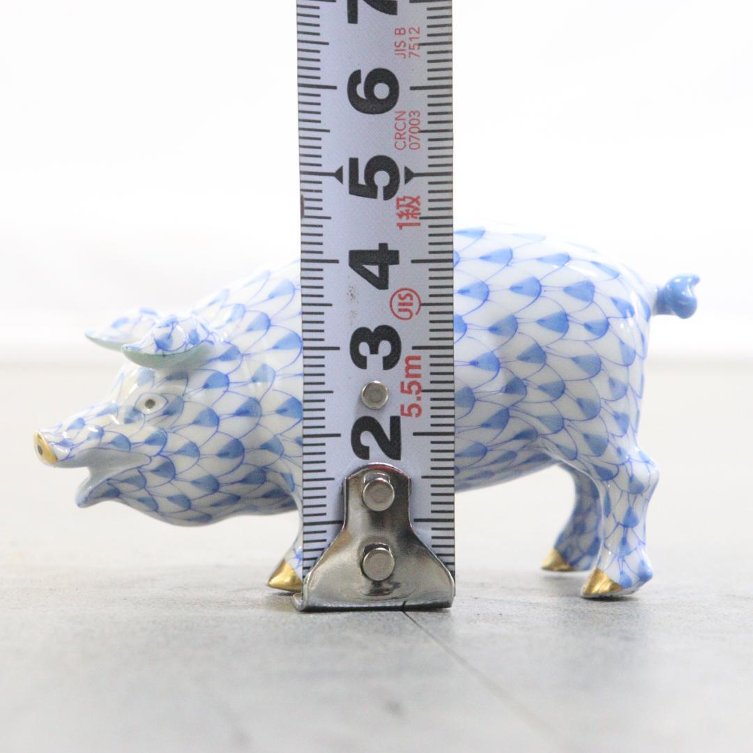 ◆ HEREND ヘレンド ウィーンの薔薇　ブタ　フィギュリン　箱付