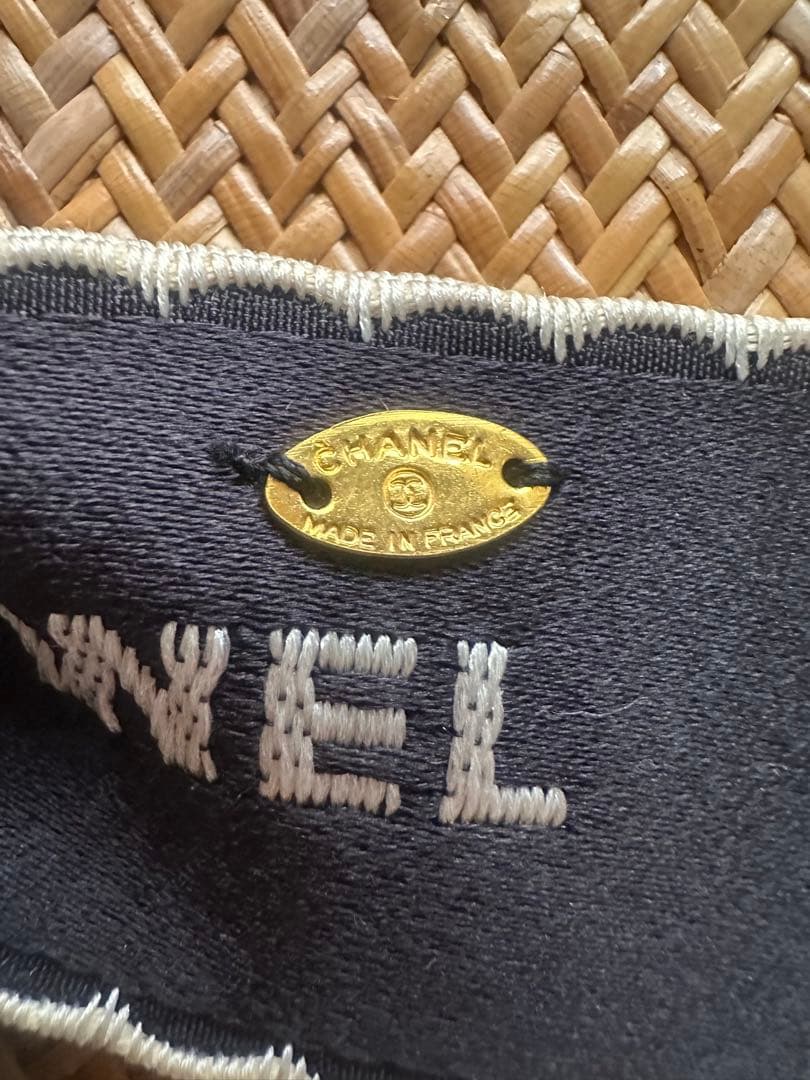 CHANEL ブラックリボンブローチ