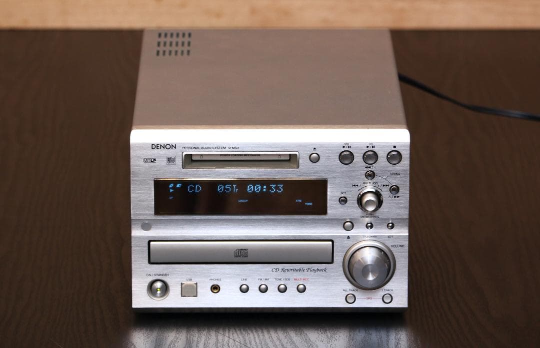 DENON　D-MS3　CD/MD/TUNER/AMP/USB　コンポ　完動品