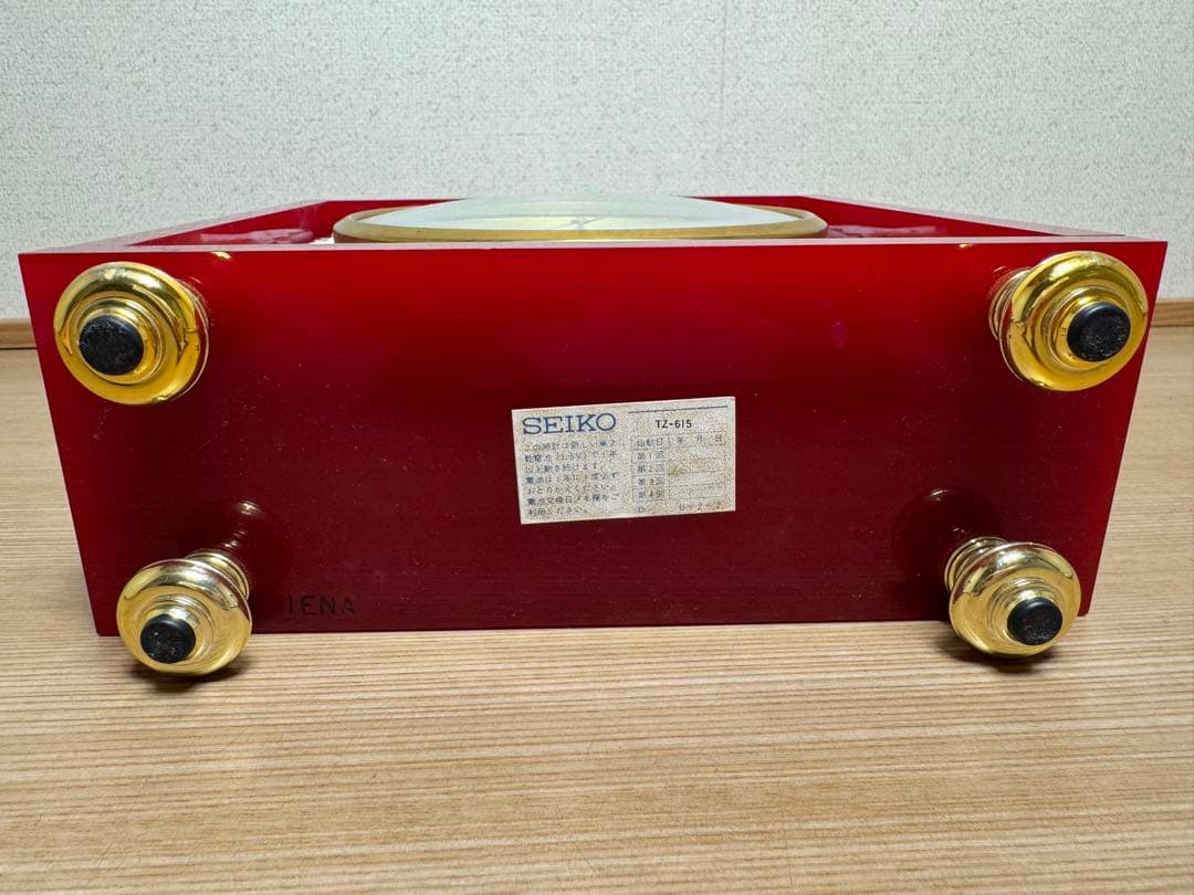 SEIKO 花柄 陶器 置時計 トランジスタ 昭和レトロ