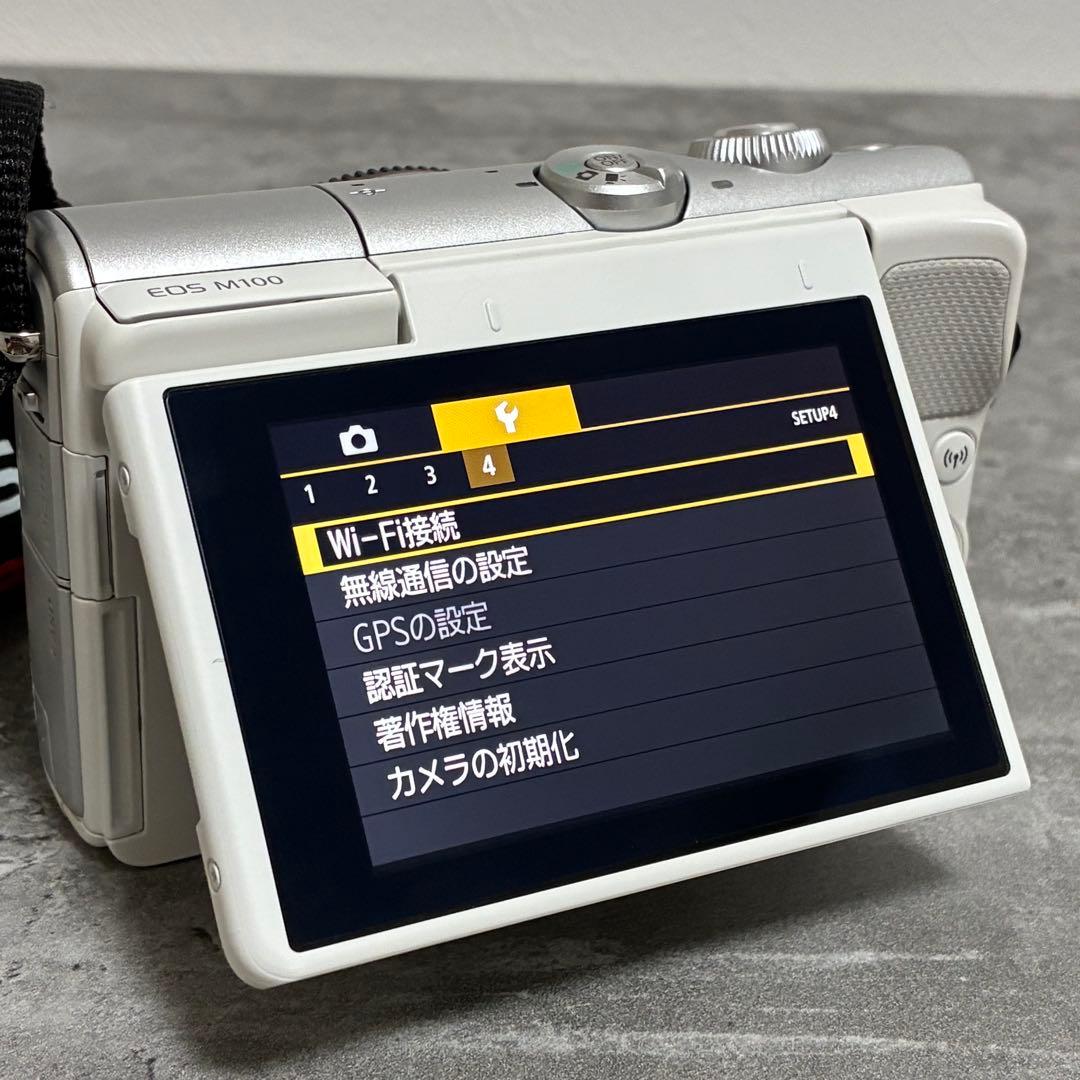 ⭐️極美品⭐️元箱付き⭐️Canon EOS M100 ダブルズームキット ホワイト