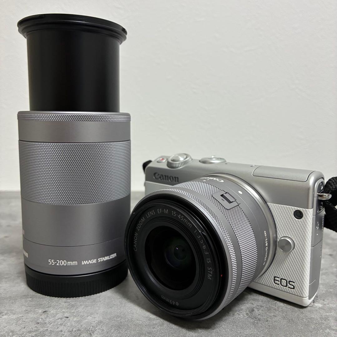 ⭐️極美品⭐️元箱付き⭐️Canon EOS M100 ダブルズームキット ホワイト