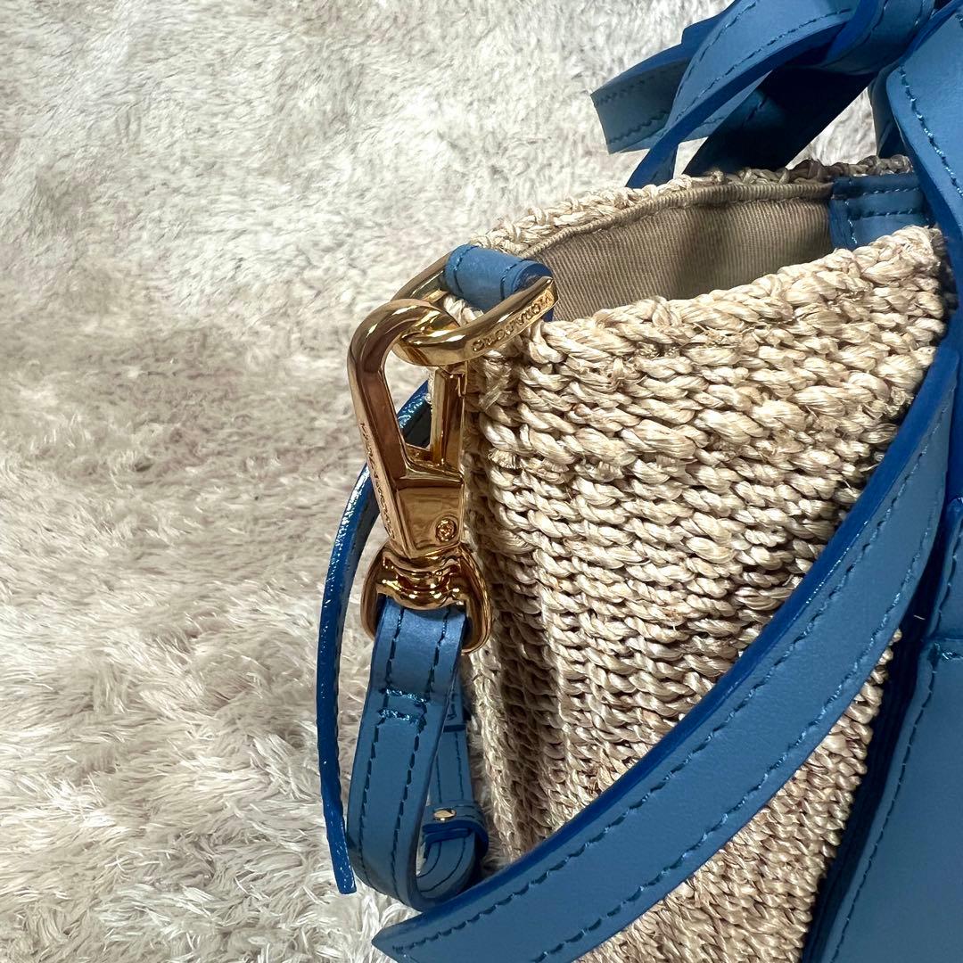 希少　ヴィオラドーロ　かごバッグ　2way ショルダーバッグ　レザー